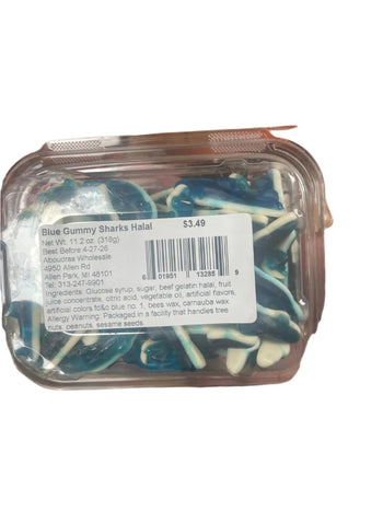 Blue Gummy Sharks Halal (11.2 oz) - Papaya Express